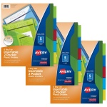 Avery Big Tab Insertable Dividers, 5-Tab, Multicolor, 3 Sets