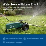 Orbit Traveling Tractor Water Sprinkler - Self-Propelled Traveling Sprinkler for Wide Lawn Coverage - Cast-Iron Body with Adjustable Coverage - Three-Speed - Automatic Shut Off - 58322 - Image 9