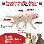 Glucosamine for Dogs Hip and Joint Supplement - Safe Joint Support for Dogs - Dog Joint Supplement with Glucosamine Chondroitin MSM Turmeric - 120 Joint Care Chews for Dogs ActivTreats - Image 7