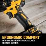 DEWALT 20V MAX Cordless Drill Driver Set, Electric Drill, Brushless 1/2 In 2 Speed, 2.0 Ah Battery and Charger Included, LED Light (DCD777D1) - Image 6