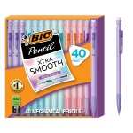 BIC Xtra-Smooth Mechanical Pencils, 0.7 mm Medium Point, 40-Count