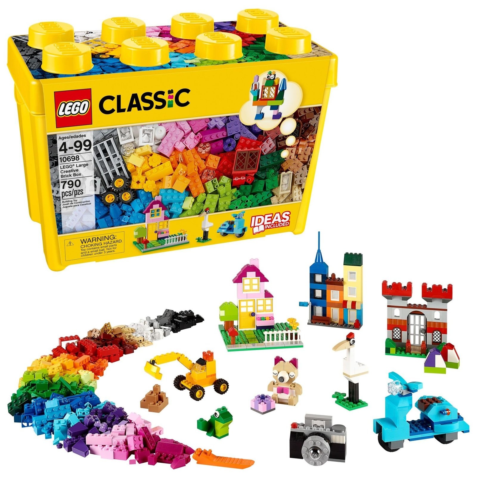81sXyDjMOPL.jpg LEGO Classic Large Creative Brick Box 10698 Building Toy Set, Toy Storage Solution for Home or Classrooms, Interactive Building Toy for Kids, Boys, and Girls - Image 1