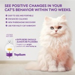 TopSum Cat Calming Diffuser Refills: Cat Pheromones Calming Diffuser Refills - Premium Cat Calming Diffuser Refills - Cat Pheromones 4-Month-Supply, Cat Anxiety Relief, 4 Pack (Transparent) - Image 7