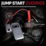 Schumacher Electric 12V Lithium Jump Starter & Power Pack - Portable 1000A Battery Jumper with 10W Wireless Charging, USBA/USBC Fast Charging & Multi-Mode LED Flashlight - 4-in-1 SL1672 - Image 5