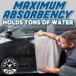 Chemical Guys, Waffle Weave Gray Matter Microfiber Drying Towel, 25 x 36 in - Image 8